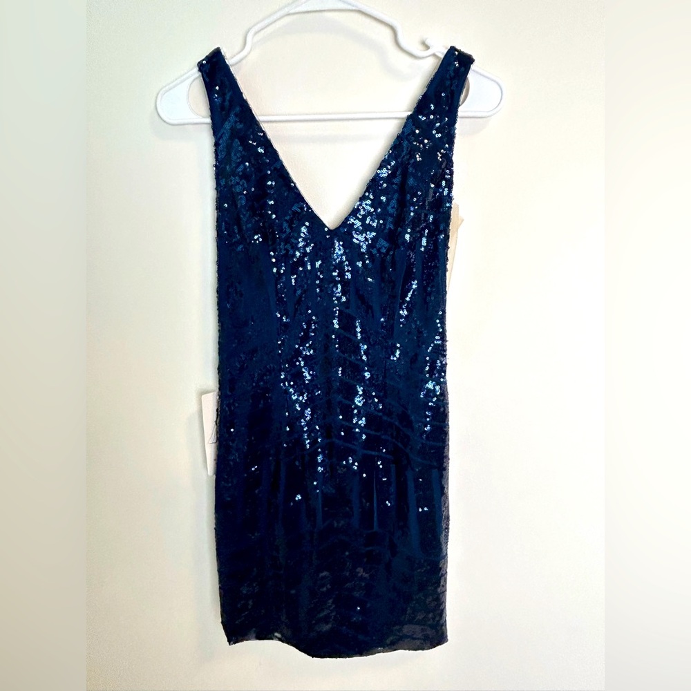 Sequin V-Neck Dress